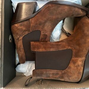 Brown Leather Ankle Boots